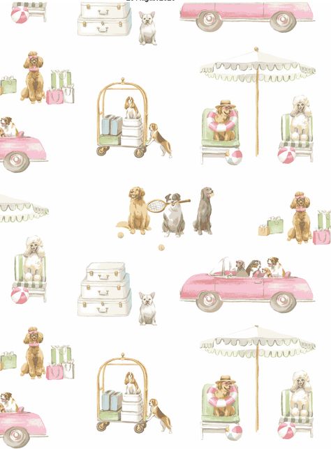 Pastel Illustration Wallpaper, Beach Prints, Gray Malin, Dog Artwork, Cute Patterns Wallpaper, Summer Wallpaper, Art Collage Wall, Cute Wallpaper Backgrounds, Janie And Jack