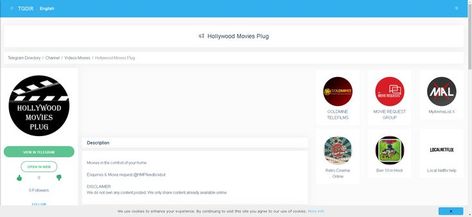 Visit, get statistics and see posts @hollywoodmoviesplug Hollywood Movies Plug Telegram Channel Telegram Movie Channel List, Hollywood Movies, Telegram Channel, Statistics, Hollywood