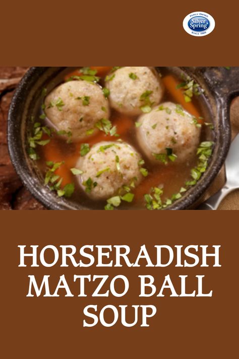 Matzoball Soup, Spring Foods, Horseradish Recipes, Matzo Ball, Matzo Ball Soup, Matzo Meal, Matzoh Ball, Prepared Horseradish, Nyt Cooking