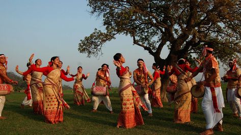 Rongali Bihu Festival marks the beginning of the Assamese New Year. It is the most joyful event in the state. Read on to find more. Learn more… Dance Of India, Colwyn Bay, Multi Cultural, Festival Photography, Wild Waters, Northeast India, India Culture, Cultural Festival, States Of India