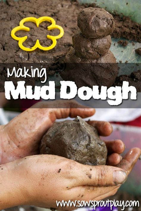 20 DIY Play Dough Recipes Mud Play Ideas, Forest School Activities, Sensory Ideas, Nature School, Playdough Recipe, Mud Kitchen, Outdoor Classroom, Messy Play, Forest School