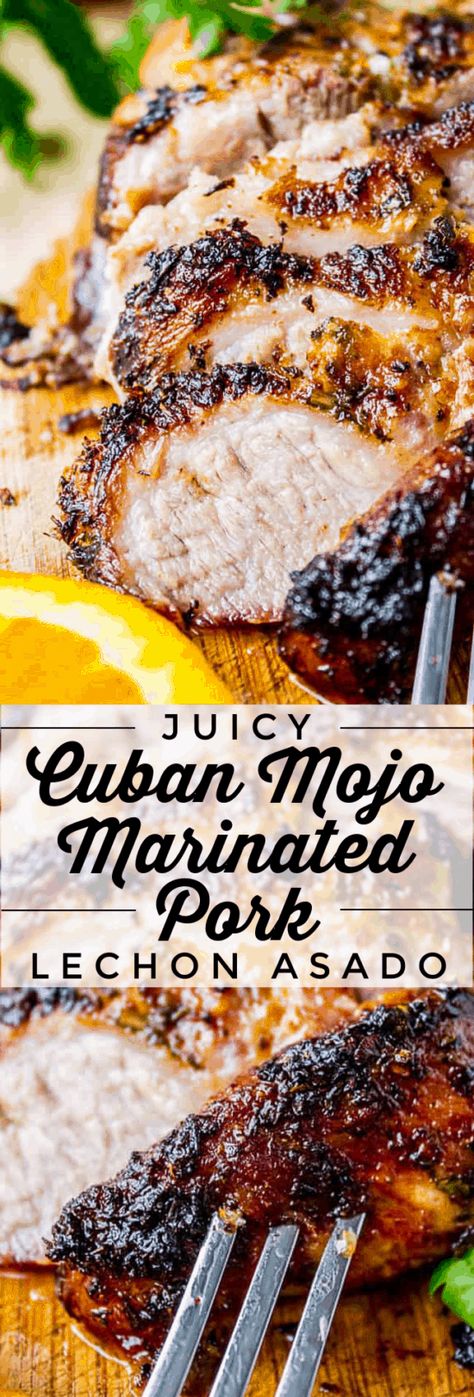 Cuban Roasted Pork, Pork Lechon, Cuban Mojo Pork, Cuban Mojo Marinated Pork, Cuban Sliders, Cuban Mojo, Mojo Pork, The Food Charlatan, Pork Roast Recipes