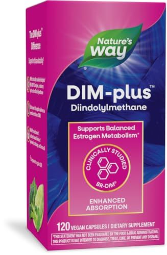 Nature's Way DIM-Plus, DIM Supplement, Supports Balanced Estrogen Metabolism*, Diindolylmethane, 120 Vegan Capsules (Packaging May Vary) Estrogen Metabolism, Dim Supplement, Estrogen Hormone, Candida Diet Recipes, Metabolism Boosting Diet, Diet Motivation Quotes, Estrogen Dominance, Fast Metabolism Diet, Hormone Balance