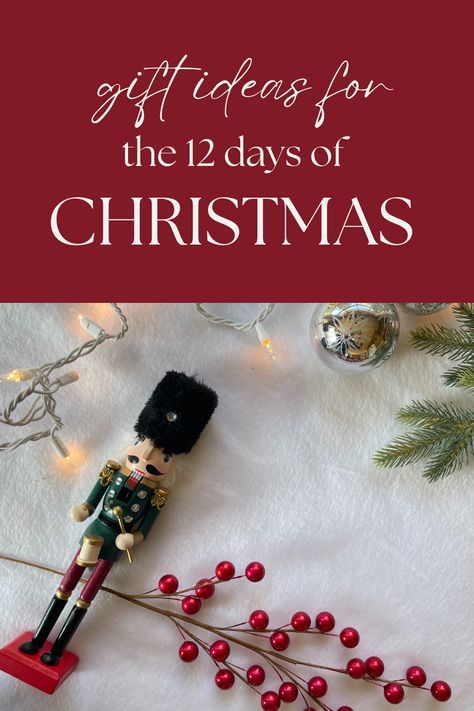 Celebrating the 12 days of Christmas with a small gift for each day is a fun way to connect with loved ones over the busy season. Find gift ideas for each of the 12 days,  plus printable tags for each of the 12 days. 12 Days Of Christmas Gift Ideas Spiritual, Gift Ideas For 12 Days Of Christmas, 12 Days Of Christmas Gift Ideas For Adults, Lords A Leaping Gift Ideas, Ideas For 12 Days Of Christmas, Ideas For 12 Days Of Christmas Gifts, 12 Days Of Christmas Song Gift Ideas, 12 Days Of Christmas Party Ideas, 10 Lords A Leaping Gift Ideas