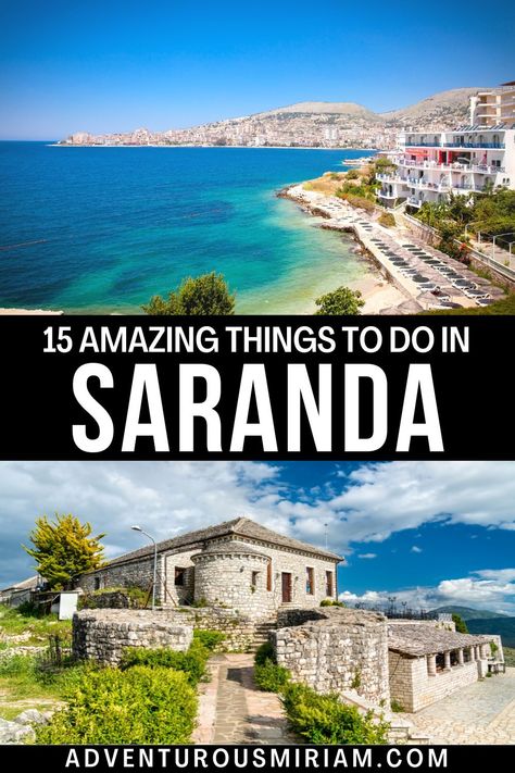 Saranda Albania, Beach Kayak, Albania Travel, Balkans Travel, 100 Things To Do, Cheap Vacation, Budget Travel Destinations, Perfect Itinerary, Places Of Interest