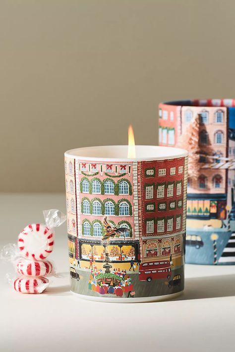 Anthropology Candle, Frosted Candles, Anthropologie Candle, Anthropologie Christmas, Homesick Candles, Christmas Tree Scent, Boho Candle, Anthropologie Holiday, Old Fashioned Candy