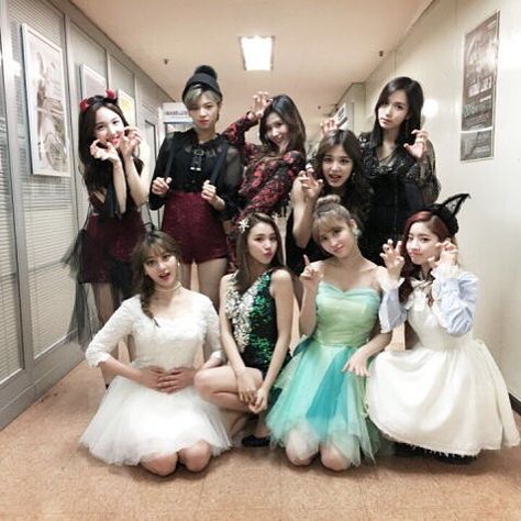 |161229| Twice wearing their costumes in the MV!!They are so beautiful! - Cr.owner - - - #twice #once #tt #costumes #mv #jypentertaiment #nayeon #jeongyeon #momo #sana #jihyo #mina #dahyun #chaeyoung #tzuyu Tt Twice, U Go Girl, Twice Group, Forever Girl, Twice Once, Myoui Mina, Tzuyu Twice, Twice Kpop, Group Photo