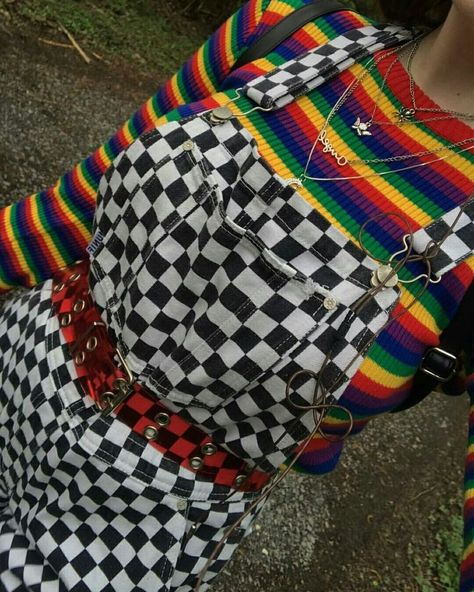 Cute Unisex Outfits, Hypercore Outfits, Rainbow Core Outfit, Rainbow Scenecore, Rainbow Outfit Aesthetic, Weirdcore Aesthetic Outfits, Kid Core Aesthetic Outfit, Kidcore Aesthetic Outfits, Cute Pride Outfits