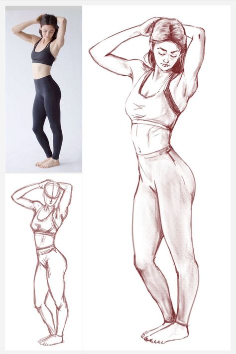 https://www.facebook.com/lkzeepixels/posts/105447651925594 Side Standing Pose, Full Body Standing Pose Reference, Pose Studies, Standing Pose, Standing Poses, Learn How To Draw, Woman Standing, Drawing Sketch, Pencil Sketch