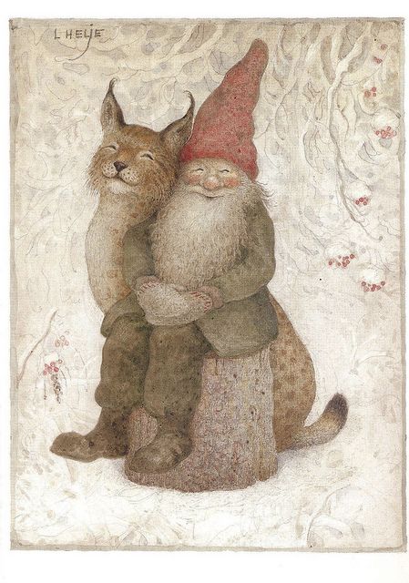 Lennart Helje - Lo Lennart Helje, Nordic Nature, Light Spring Colors, Primitive Santa, Legends And Myths, Snowy Landscape, Scandinavian Folk Art, Fairies Elves, Fairytale Art