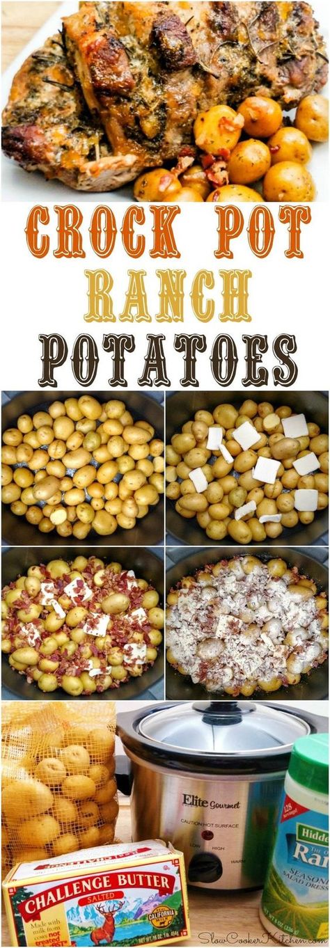 Crockpot Soups, Bacon Ranch Potatoes, Recipes Slow Cooker, Ranch Potatoes, Crock Pot Food, Crockpot Dinners, Slow Cooker Chili, Crockpot Dishes, Bacon Ranch