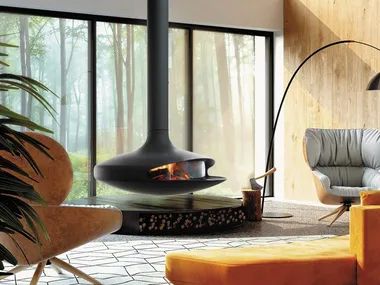 Focus Fireplaces, Suspended Fireplace, Standing Fireplace, Hanging Fireplace, Wall Mounted Fireplace, Mounted Fireplace, Wood Fuel, Wood Burning Fires, Wood Fireplace