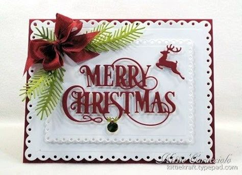 Christmas Card Inspiration, Homemade Christmas Cards, Christmas Card Crafts, Stampin Up Christmas, Diy Christmas Cards, 3d Christmas, Holiday Magic, Christmas Cards To Make, Winter Cards