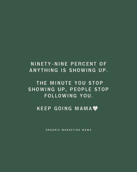 Show up everyday…..for your family and for you! Make. Tomorrow. Yours. Mama. Follow @organicmarketingmama for more motherhood empowerment and support 🤍 🪴@organicmarketingmama #motherhoodjourney #motherhoodquotes #sidehustleforbeginners #inspiration #motivation #mothersinbusiness Mind Your Own Motherhood, Motherhood Journey, Show Up, Marketing, Quotes