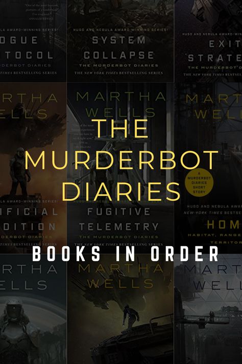 Want to know the full reading order for Martha Wells' hugely popular Murderbot Diaries series? We've got you covered in our full guide on Bridgings Books! Martha Wells, Books Reference, Diary Book, Fantasy Books, Reading Lists, The New York Times, Short Stories, New York Times, Book Worms