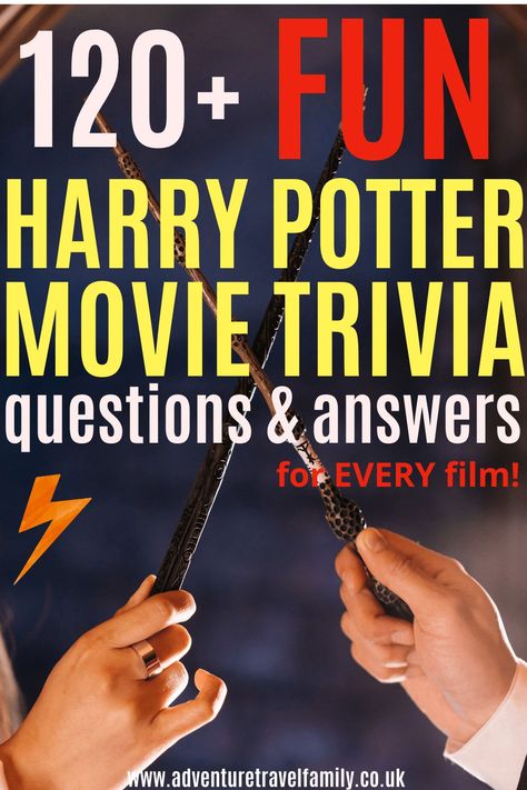 For the ultimate wizarding quiz night, these brilliant Harry Potter movie trivia questions and answers are perfect for the whole family! Whether you are a bit of a Muggle or a true Potterhead there will be questions in here for you- as well as a link to free Harry Potter coloring pages! #harrypotter #harrypottermovietrivia #activitiesforkids Harry Potter Trivia Questions Printable, Harry Potter Trivia Questions And Answers, Harry Potter Trivia Night, Harry Potter Questions And Answers, Movie Trivia Questions And Answers, Harry Potter Trivia Questions, Harry Potter Questions, Harry Potter Trivia, Harry Potter Trivia Quiz