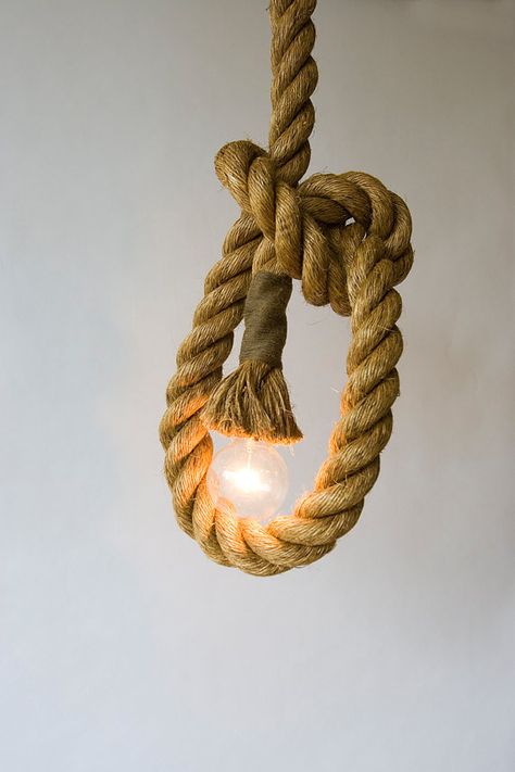 rope-light Diy Luminaire, Manila Rope, Rope Pendant Light, Bulb Pendant Light, Deco Luminaire, Incandescent Light Bulb, Rope Lights, Rope Light, Industrial Lamp