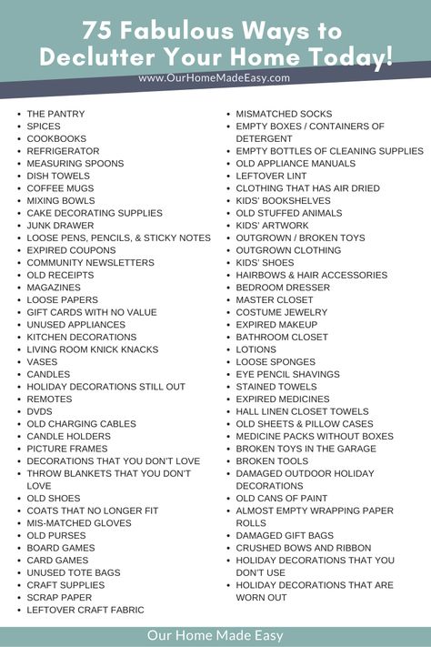 Looking to declutter your space and simplify your life? Say goodbye to clutter and hello to a more organized and peaceful home! #Decluttering #SimplifyYourLife #OrganizedHome #ourhomemadeeasy Declutter Printables Free, Declutter Apartment, Declutter Life, Home Organization Declutter, Paper Decluttering, Diy Declutter, Life Tricks, Home Declutter, Things To Declutter