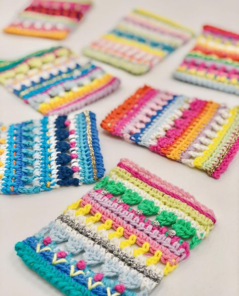 Prayer Flag Crochet Garland Crochet pattern by Emma Leith Crochet Flag, Garland Crochet Pattern, Garland Crochet, Yarn Basket, Crochet Garland, Flag Garland, All Colour, Prayer Flags, Patiently Waiting