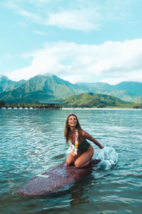 Soul Surfer Aesthetic, Hanalei Bay Kauai, Famous Surfers, Surfer Aesthetic, Surfer Girls, Soul Surfer, Hanalei Bay, Ocean Girl, Beach Boutique