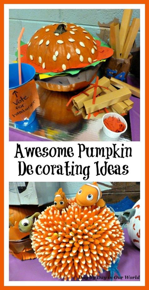 Scary Pumpkin Decorating, Scary Pumpkin Decorating Ideas, Pumpkin Contest Ideas, Halloween Pumpkin Carving Ideas, Creative Pumpkin Decorating, Halloween Trunk Or Treat, No Carve Pumpkin, Disney Pumpkin Carving, Decorating Halloween