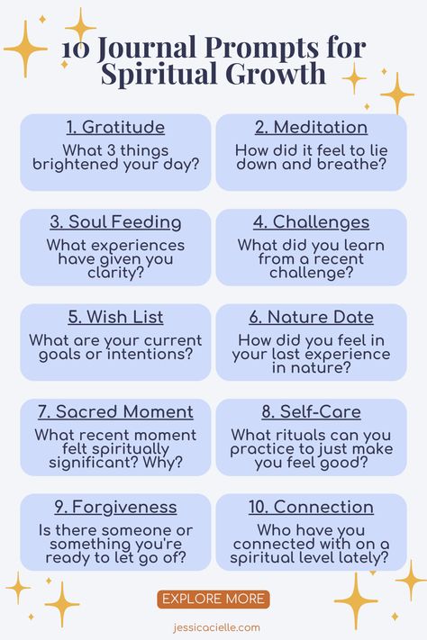 10 Journal Prompts for Spiritual Growth and Self Care and Why Journaling is Important for Self Development. Self Care Ideas. Self Care Checklist. Self Care Aesthetic. Personal Development. Self Care Routine. Journal Ideas. Journaling. Journal Ideas Aesthetic. Spiritual Aesthetic. Spiritual Routine. Manifestation Journal. Gratitude Journal. Law of Attraction. Spiritual Self Care Routine, Spiritual Diary Ideas, Why Journaling Is Important, Spirtual Journaling Aesthetic, Routine Journal Ideas, Affirmation Journal Ideas, Loa Techniques, Journaling Spirituality, Spiritual Journal Ideas