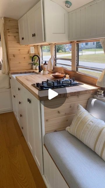 Mande and Ben Tucker on Instagram: "A short tour of the inside! #vanlife #travel #familytravel #renovate #diy #bus #buslife" Bus Renovation, Bus Life, Van Life, Family Travel, Tiny House, Instagram