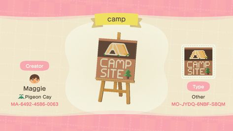 Wooden Shop Sign, Acnh Campsite, Campsite Signs, Shop Sign, Wooden Sign, Shop Signs, Wooden Signs, Animal Crossing, The Creator