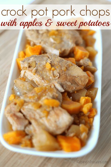 Easy Crockpot Pork Chops, Apples And Sweet Potatoes, Pork Chops With Apples, Breakfast Sushi, Thanksgiving Deals, Fall Crockpot, Drumsticks Recipe, Budget Food, Pork Chop Recipes Crockpot