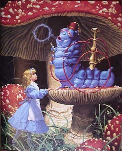 Greg Hildebrandt, Alice In Wonderland Print, Alice In Wonderland Artwork, Alice In Wonderland Illustrations, Wonderland Artwork, Go Ask Alice, Art Beat, Dark Disney, Adventures In Wonderland