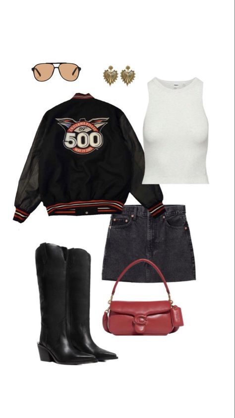 New York Model Outfits, Fashion Influencer Outfits, Indy500 Outfit, Casual Basic Outfits Aesthetic, Indy 500 Outfit, Summer In New York Outfits, Trendy Night Out Outfits, Polyvore Outfits Aesthetic, New York Aesthetic Outfits