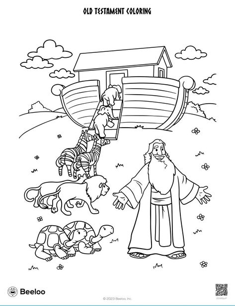 Noahs Ark Preschool, Noahs Ark Activities, Noahs Ark Craft, Noah's Ark Bible, Coloring Pages Easy, Bible Crafts Sunday School, Preschool Bible Lessons, Sunday School Coloring Pages, Crafts And Activities For Kids