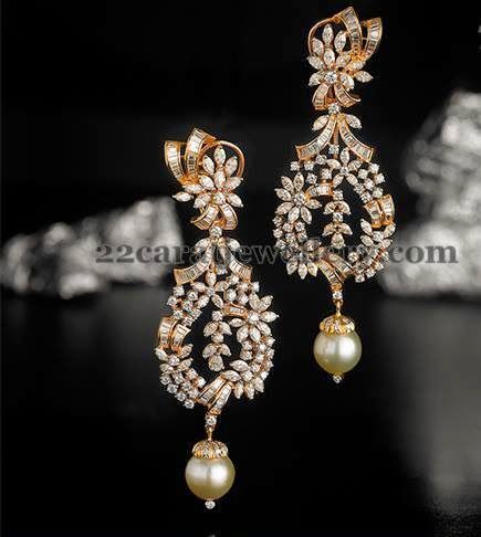 Jewellery Designs: Unique Fancy Diamond Earrings Fancy Diamond Earrings, Diamond Jewelry Designs, India Jewelry, Fancy Diamonds, Gold Earrings Designs, Traditional Jewelry, Jewellery Designs, Jewelry Patterns, Jewelry Diy