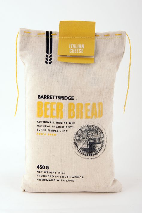 BarrettsRidge Beer Bread via @The Dieline Herb Beer Bread, Beer Bread Mix, Beer Bread Recipe, Rice Packaging, Beer Bread, Bread Mix, Garlic Herb, Food Packaging Design, Packing Design