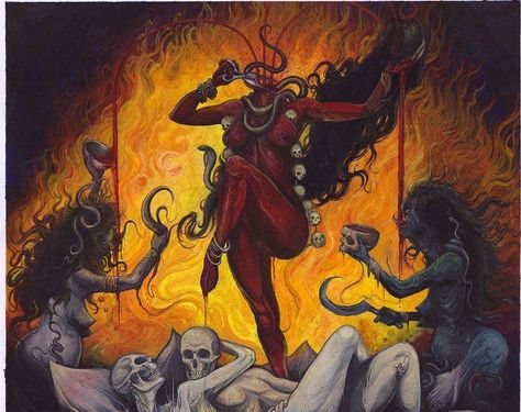 Maa Chinnamasta, Chinnamasta Devi, Kali Ma, Shakti Goddess, Hindu Dharma, Kali Goddess, Hinduism Art, Vedic Art, Shiva Art