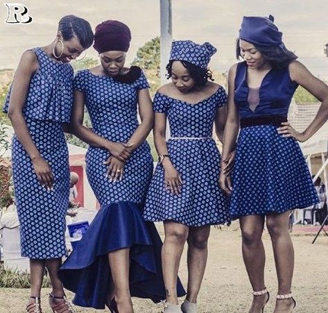 Please pin on our site, to find more traditional in interesting!! Tswana Traditional Attire, Shweshwe Dresses Patterns, Dresses Patterns, South African Traditional Dresses, African Bridesmaid Dresses, Planning Book, African Traditional Wedding Dress, African Wedding Attire, Shweshwe Dresses