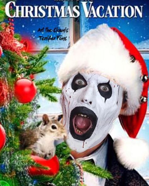 Terrifier 3, Christmas Horror Movies, Terrifier 2, Horror Christmas, Clown Pics, Funny Christmas Pictures, Art The Clown, Scary Christmas, Christmas Horror