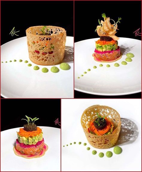 Credit to @chefrichardknott Salmon Tartare Credit to @chefrichardknott Salmon Tarta... Steak Tartare Plating, Salmon Decoration, Salmon Plating, Tartare Recipe, Plating Design, Food Presentation Plates, Salmon Tartare, Food Plating Techniques, Wedge Salad