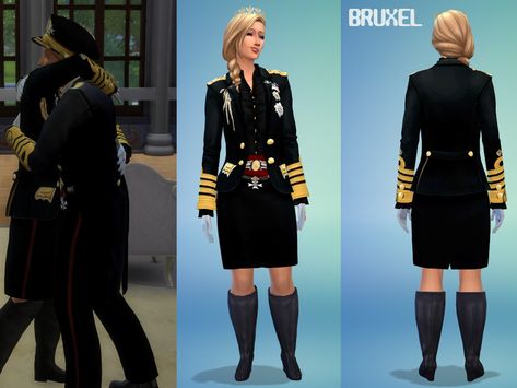 As the head of state a queen is also in charge of the military and defence. This formal jacket represents her strength within the kingdom as its leader. Found in TSR Category 'Sims 4 Male Everyday' Military Uniform Female, Army Service Uniform, Formal Tuxedo, Formal Jacket, Party Jackets, Sims 4 Dresses, Ripped Jeans Men, Head Of State, Acid Wash Jeans