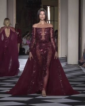 Zuhair Murad Bridal, Gown With Long Sleeves, Formal Parties, Haute Couture Dresses, فستان سهرة, Mermaid Evening Dresses, Zuhair Murad, Color Dress, Couture Gowns