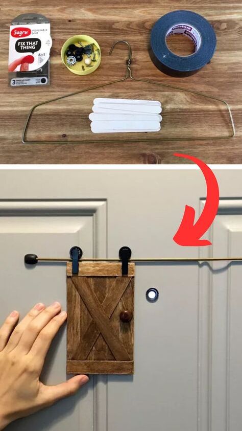 Upgrade your home security with a custom-made Little Barn Door. Find out how to create this practical and stylish addition in just a few simple steps. #DIY #Safety #Security #Door #Cute Decor Hacks Diy, Mobile Home Redo, Garage Hacks, Simple Door, Diy Safety, Barn Door In House, Barn Door Closet, Clean Kitchen Cabinets, Mother Daughter Projects