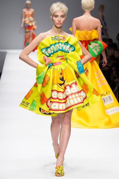 Gummy Bear Dress Jeremy Scott, Gummy Bear, Fall 2014, Moschino, Candy, Yellow