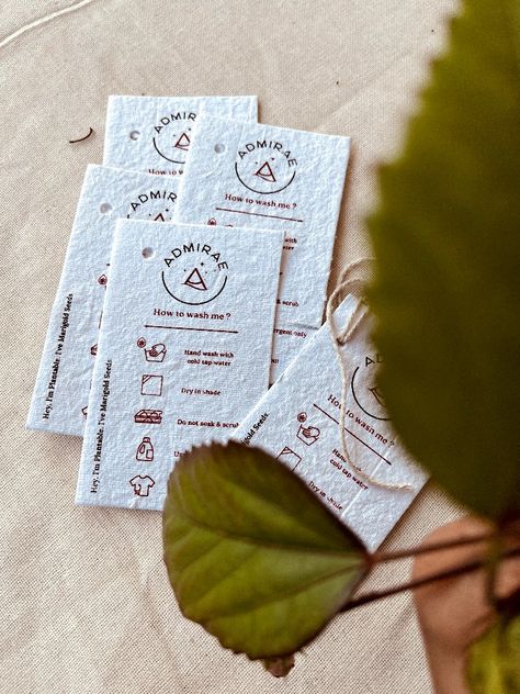 Eco Friendly Tags, Branding 2023, Hang Tags Clothing, Plantable Paper, Business Cards Layout, Eco Label, Eco Baby, Clothing Packaging, Eco Packaging