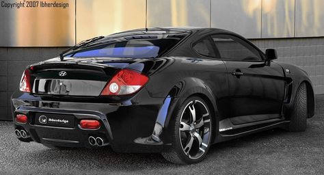 tuning-hyundai-tiburon Hyundai Sports Car, Wide Body Kits, Concept Car Design, Sweet Cars, Car Projects, Mustang Cars, Best Luxury Cars, Hyundai Accent, Small Cars