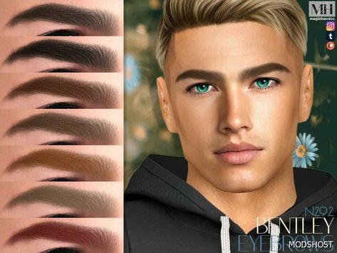 Download Bentley Eyebrows N292 for Sims 4 at ModsHost NOW! Soft-arch brows in 13 colors – HQ Compatible. Preview – CAS thumbnail Pictures were taken with HQ mod. Model + CC list can be found on my Patreon. Enjoy! #mods #hair #sims4cc #gaming #male #eyebrows #sims Sims 4 Male Eyebrows Maxis Match, Sims 4 Male Lips, Eyebrows Cc Sims 4 Male, Sims 4 Male Eyebrows Cc, Sims 4 Cc Male Makeup, Alpha Eyebrows Sims 4, Eyebrows Male Sims 4, Sims 4 Male Eyebrows, Sims Male Eyebrows