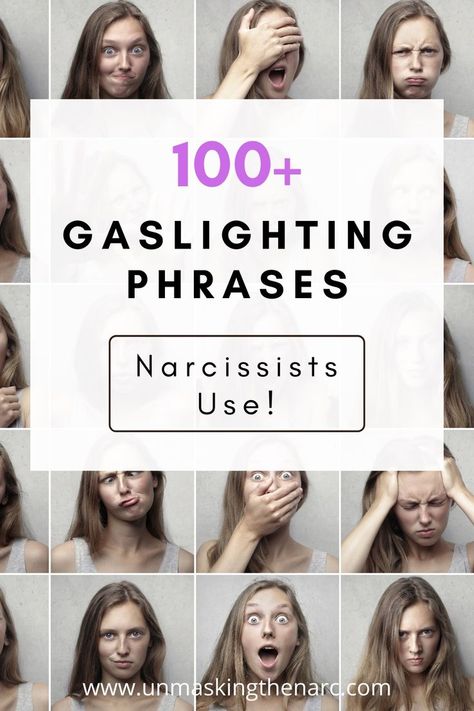 Common Gaslighting Phrases, Gaslighting Phrases, What Is Gaslighting, Gaslighting Signs, Face Lift Exercises, Kids Cough, Narcissistic Supply, Narcissism Quotes, Energy Vampires