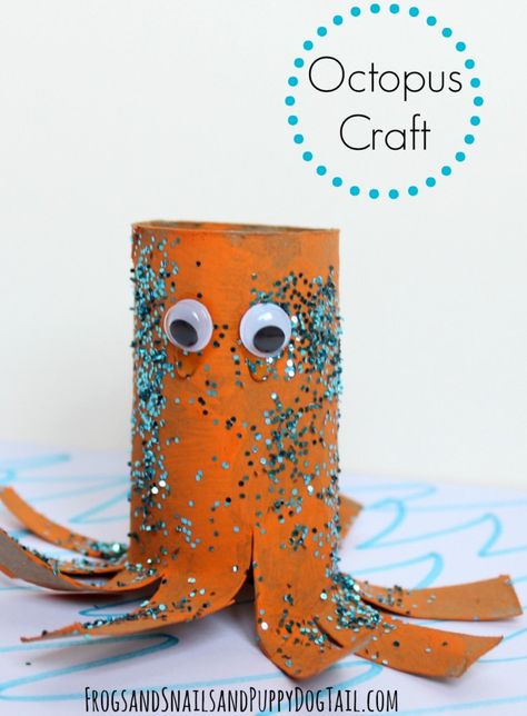 Octopus Craft, Toilet Paper Roll Craft, Zoo Phonics, Octopus Crafts, Under The Sea Crafts, Roll Craft, Toilet Roll Craft, Arts And Crafts House, Preschool Arts And Crafts