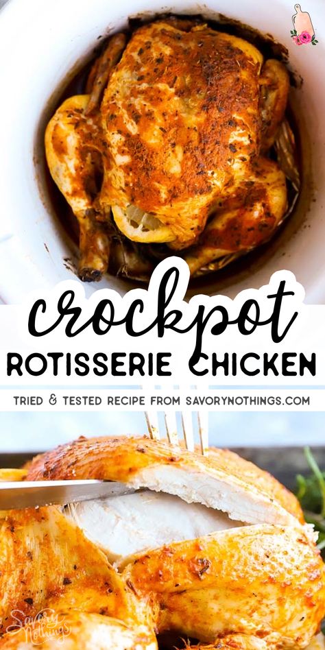 Rotisserie Seasoning, Whole Chicken In The Crockpot, Crockpot Whole Chicken Recipes, Crockpot Whole Chicken, Crockpot Rotisserie Chicken, Chicken In The Crockpot, Healthy Family Dinner, Easy Crockpot Recipes Healthy, Cooking Whole Chicken