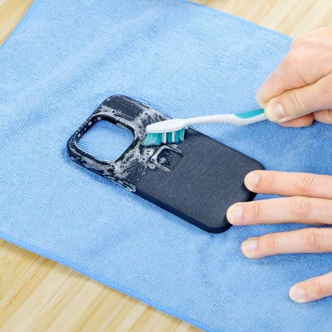 How To Clean a Phone Case Handyman Hacks, Baking Soda Cleaning, Clean Phone, The Family Handyman, Project Steps, Dawn Dish Soap, Clean Towels, Smart Technology, Family Handyman