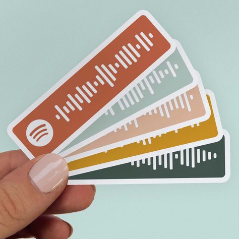 Spotify Playlist Gift Idea, Spotify Bookmark, Spotify Sticker, Playlist Design, Fivio Foreign, Spotify Code Sticker, Concert Gift, Promotional Stickers, Love Frequency